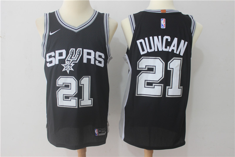 Men San Antonio Spurs 21 Duncan Black Game Nike NBA Jerseys